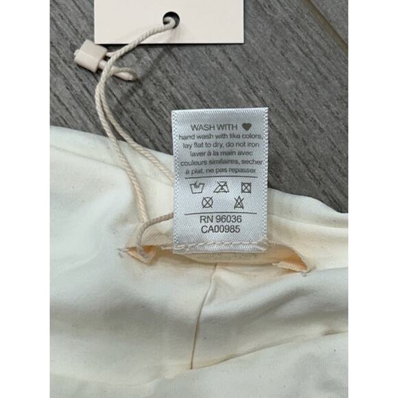 Eberjey Womens So Solid Coco Bikini Bottom Low Rise Cheeky Ecru Size M NWT - Picture 7 of 10